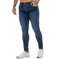 Kruze Mens Jeans Skinny Leg