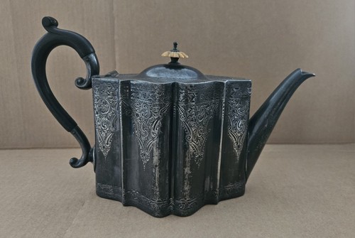 Ornate antique teapot - ornate,