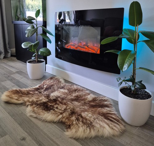 Genuine sheepskin rug natural - genuine,