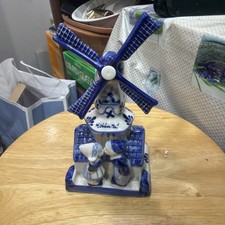 Delft Blue Holland Windmill