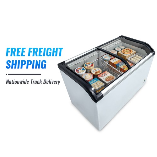 Commercial chest freezer - freezer, glass