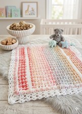 Handmade crochet baby blanket - handmade,