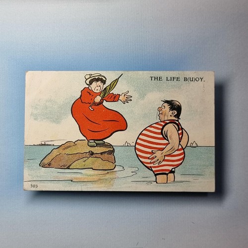 Antique comic postcard - antique,