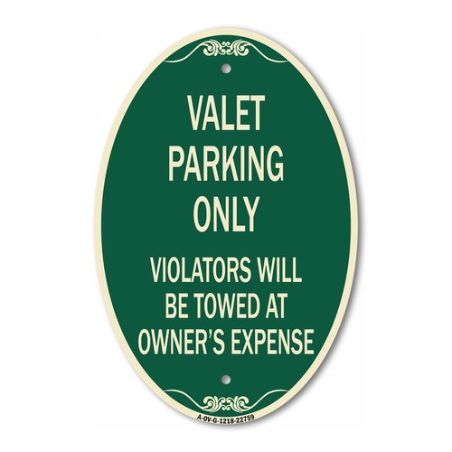 Valet parking only - valet,