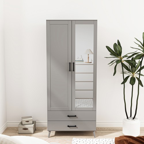 Devon mirror wardrobe door 2 - mirror,