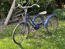 1940s Vintage Childs Blue Tricycle