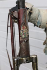 1954 CLAUD BUTLER JUBILEE,LUGLESS RACING BIKE FRAMESET,WITH ORIGINAL BUILD CARD.