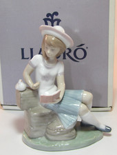 Lladro Days Of The Week Figurine 6024 Sundays Child Girl + Box 1990s Excellent