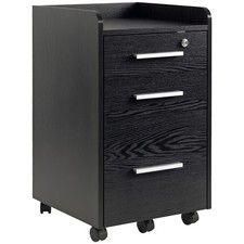 HOMCOM 3-Drawer Lockable
