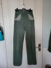 Freddies of Pinewood 100% cotton Green Utility Jeans