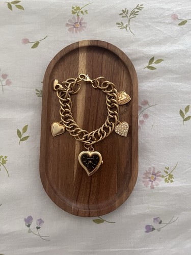Bohemian gold charm quartz - charm,