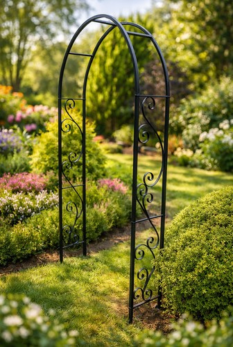 Arran metal garden arch rose - metal,
