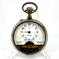 Antique Jovis 8-Day Swiss Pocket Watch – Spares or Repair