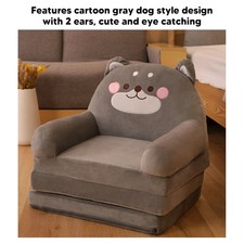 Foldable gray couch - 2-in-1,