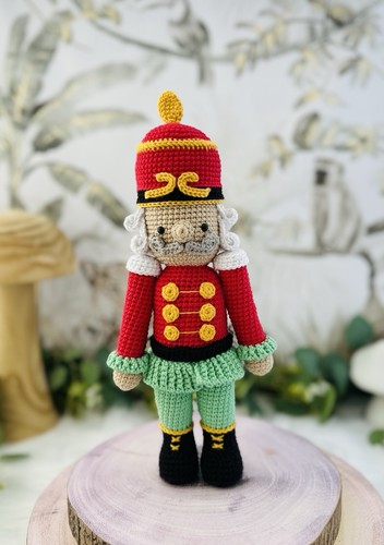 Handmade crochet nutcracker - handmade,