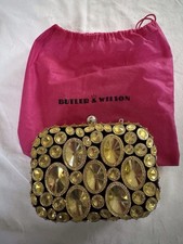 Butler Wilson Women’s  Jewel Detailed Clutch Bag With Link Strap Brand New