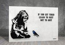 Banksy GIRL AND BLUE  BIRD
