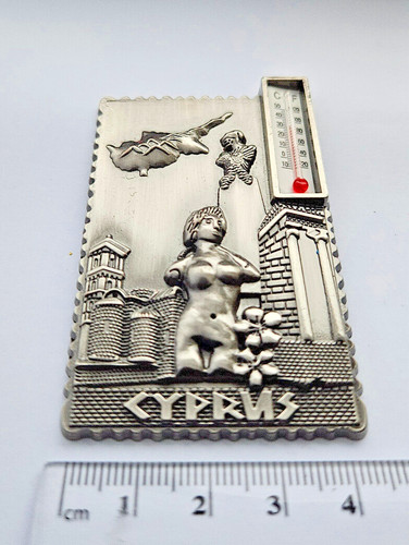 Cyprus metal fridge magnet - metal,