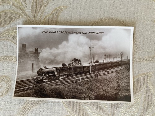 Old rly postcard - postcard., steam