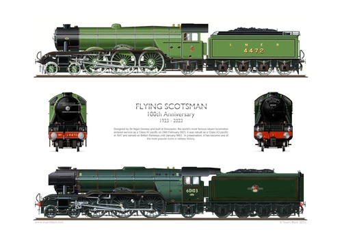 Flying scotsman 100th - flying,