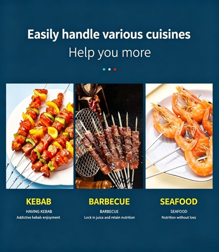 10pc skewers bbq grill - 10pc,