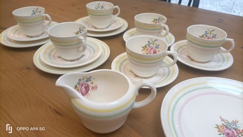 Vintage bovey pottery floral - vintage,