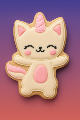 Unicorn cat cookie cutters - cookie,