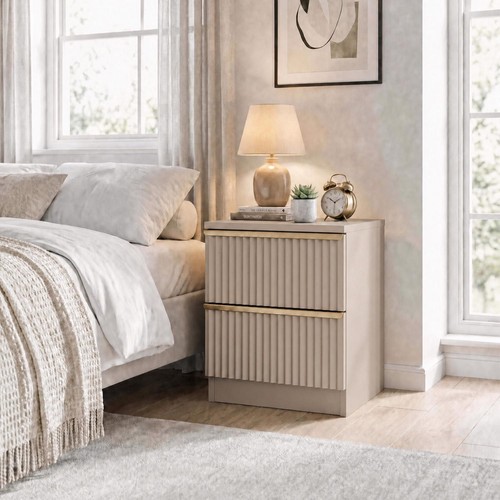 Lania beige drawer scalloped - lania,