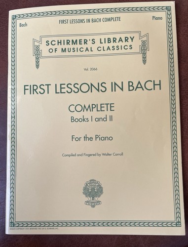 First lessons bach for the - lessons, in