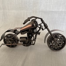 Handmade Metal Motorbike Model