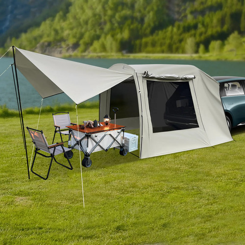 Portable car tent - car, attachment