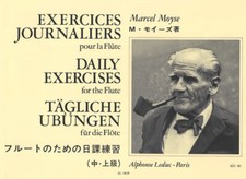 Exercices Journaliers Marcel Moyse Flute Book [Softcover] Alphons
