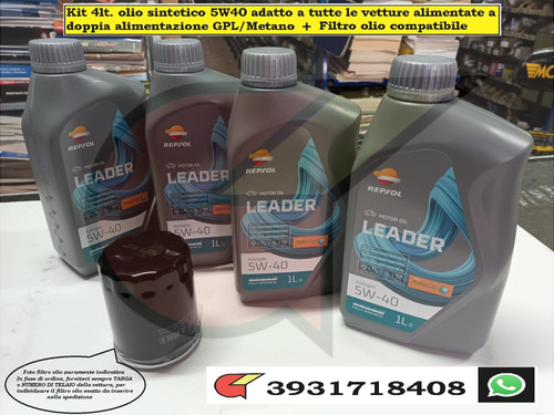 Synthetic oil kit 5w40 - 5w40, +