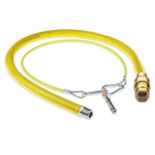 FLEXIBLE YELLOW GAS HOSE 1M