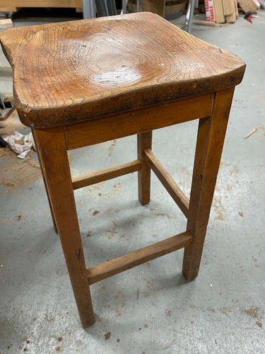 Wooden laboratory stools 1950