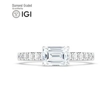 Emerald Diamond Engagement