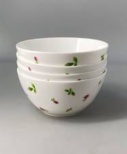 Royal Albert New Country Roses White Set Of Four Deep Cereal Bowls - 14.5cm
