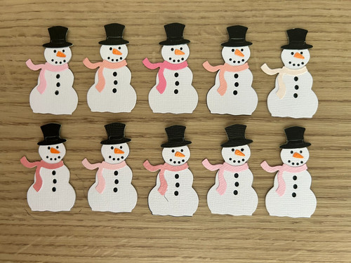 Christmas snowmen x10 - snowmen,