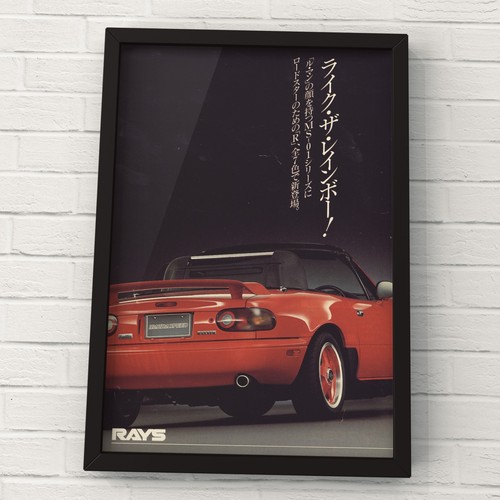 Vintage rays wheel mazda - ad,