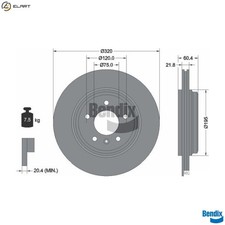 2x BRAKE DISC BDS1389 FOR BMW