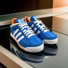 Adidas Orion Unisex Sneaker Size 6 Blue Orange White Lace Up Shoe