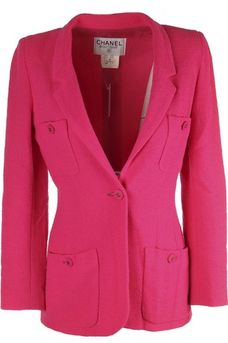 Chanel pink 1995 wool blazer - 1995,