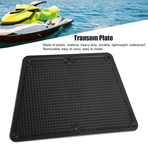Plastic transom outboard - outboard, plate