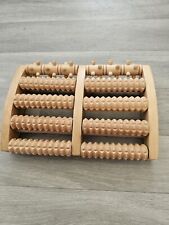 Medium Natural Wooden Foot Roller Massager Wood Massage Reflexology Relax Relief