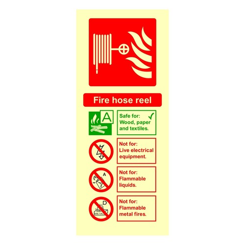 Fire hose reel sign sticker - sign,
