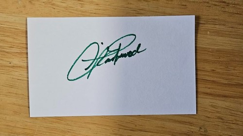 Clint eastwood signed 3x5 - eastwood,