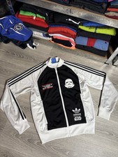 Vintage Adidas Star wars Stormtrooper Track Top Jacket Menʼs Size S Small Rare
