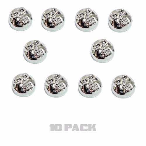 Chrome skull license plate - 10,