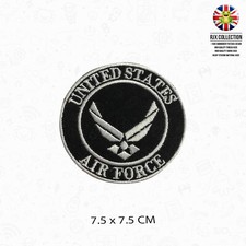 United States Air Force Circle Patch Iron On Patch Sew On Embroidered Patch