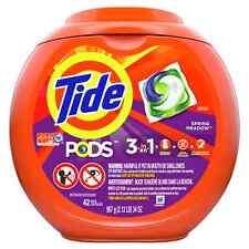 Tide PODS Spring Meadow Liquid Laundry Detergent Pacs, 42 Count